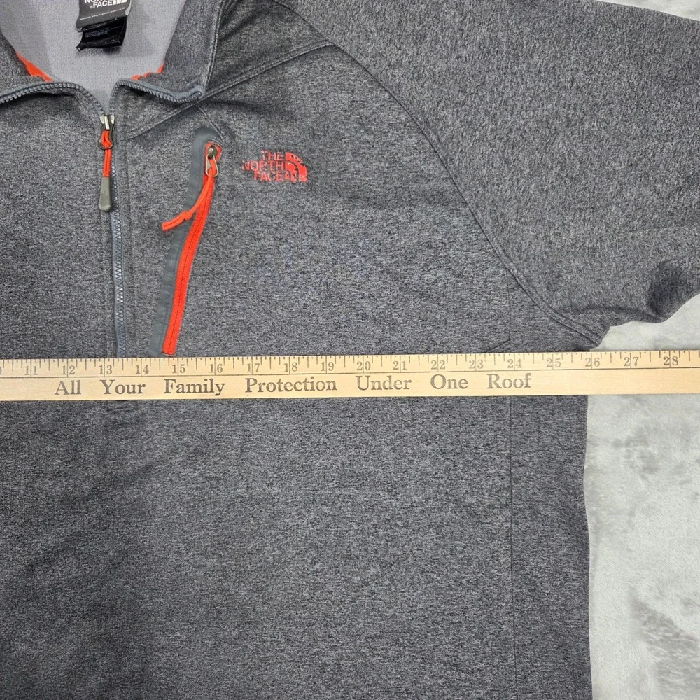 The North Face‎ Mens XXL Quarter Zip Pullover Heather Grey Outdoors Hiking Gorp